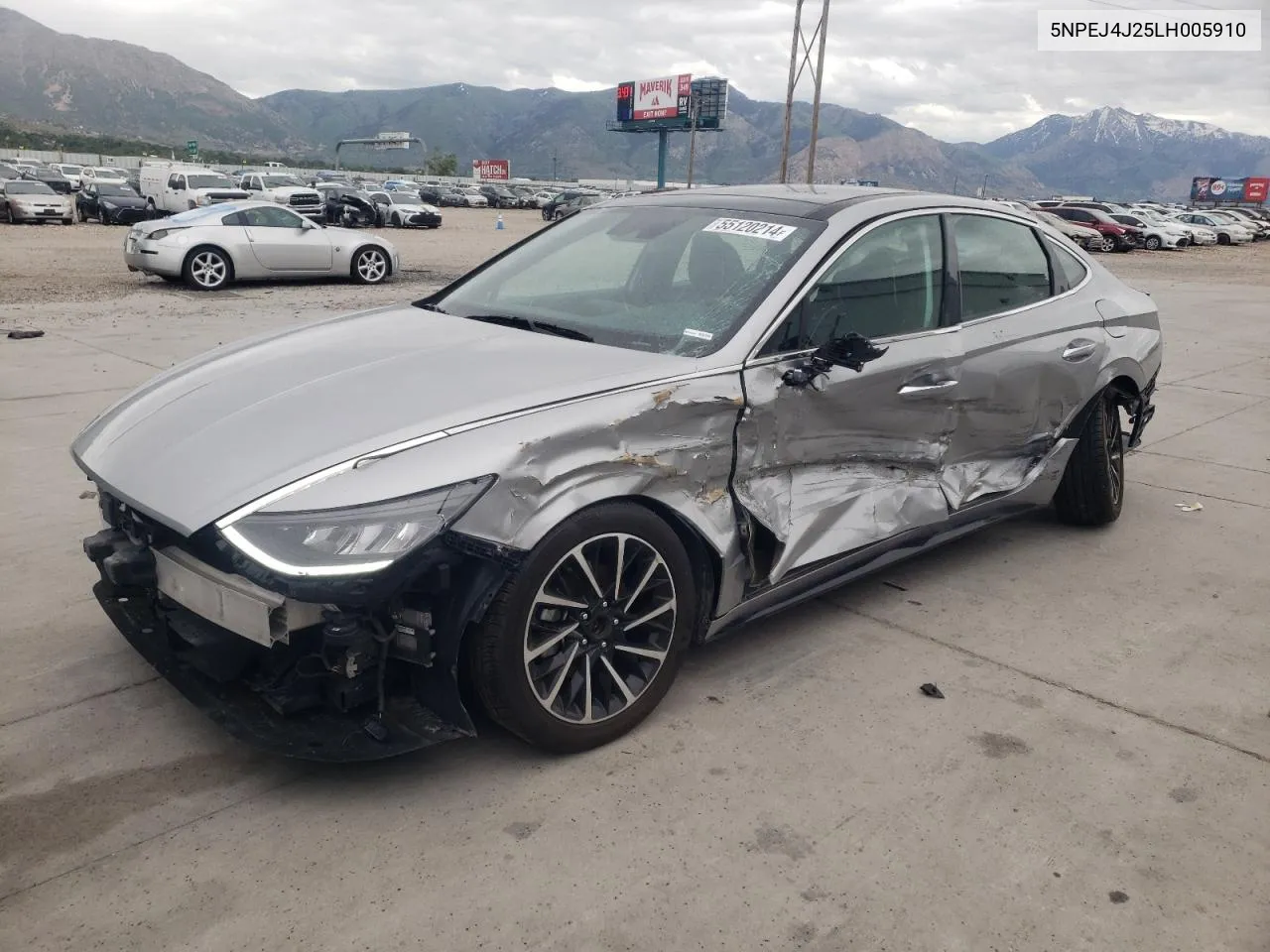 2020 Hyundai Sonata Sel Plus VIN: 5NPEJ4J25LH005910 Lot: 55120214