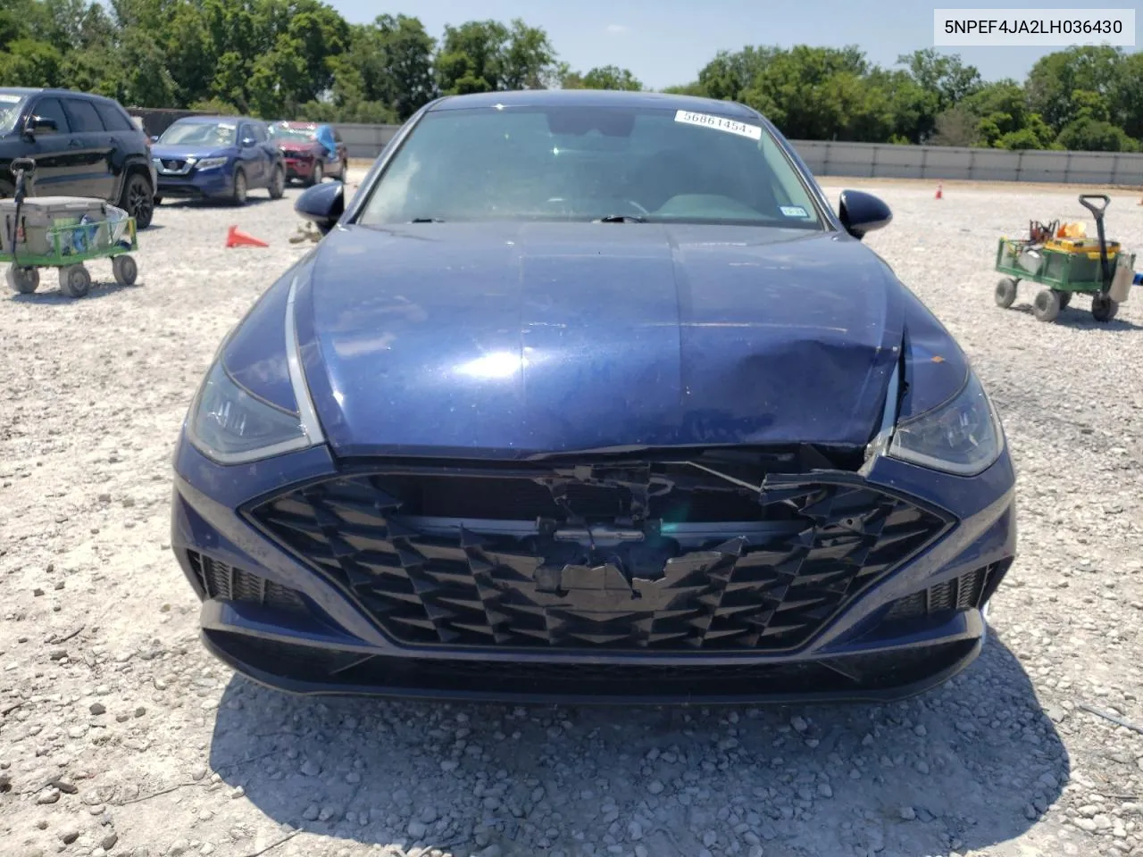 2020 Hyundai Sonata Sel VIN: 5NPEF4JA2LH036430 Lot: 56861454