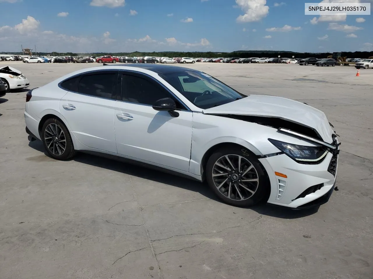 2020 Hyundai Sonata Sel Plus VIN: 5NPEJ4J29LH035170 Lot: 60063864