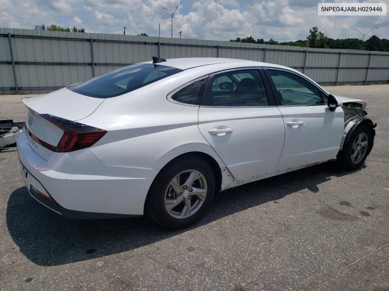 2020 Hyundai Sonata Se VIN: 5NPEG4JA8LH029446 Lot: 61155324