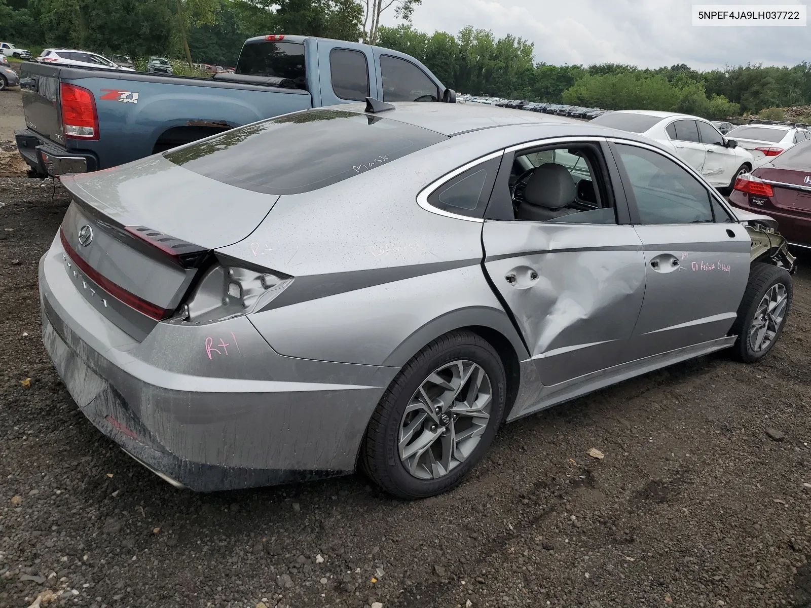 2020 Hyundai Sonata Sel VIN: 5NPEF4JA9LH037722 Lot: 62655524