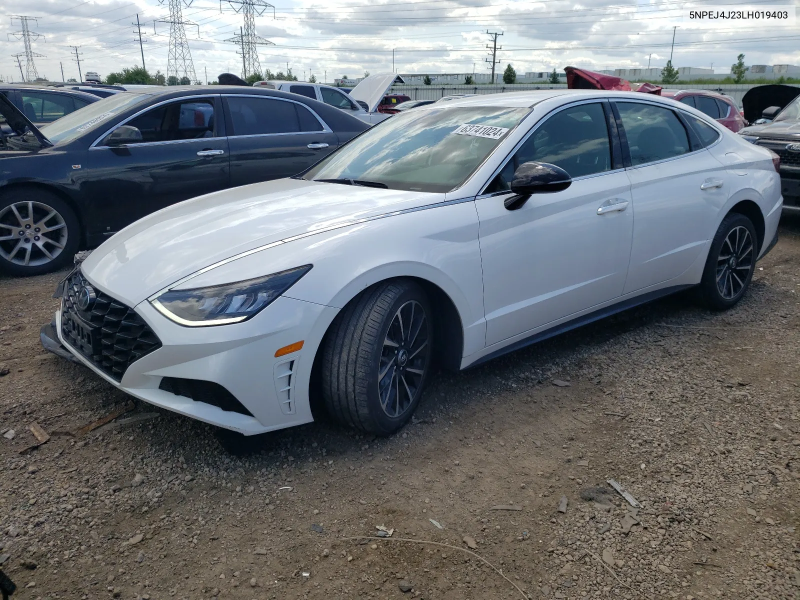 2020 Hyundai Sonata Sel Plus VIN: 5NPEJ4J23LH019403 Lot: 63741024