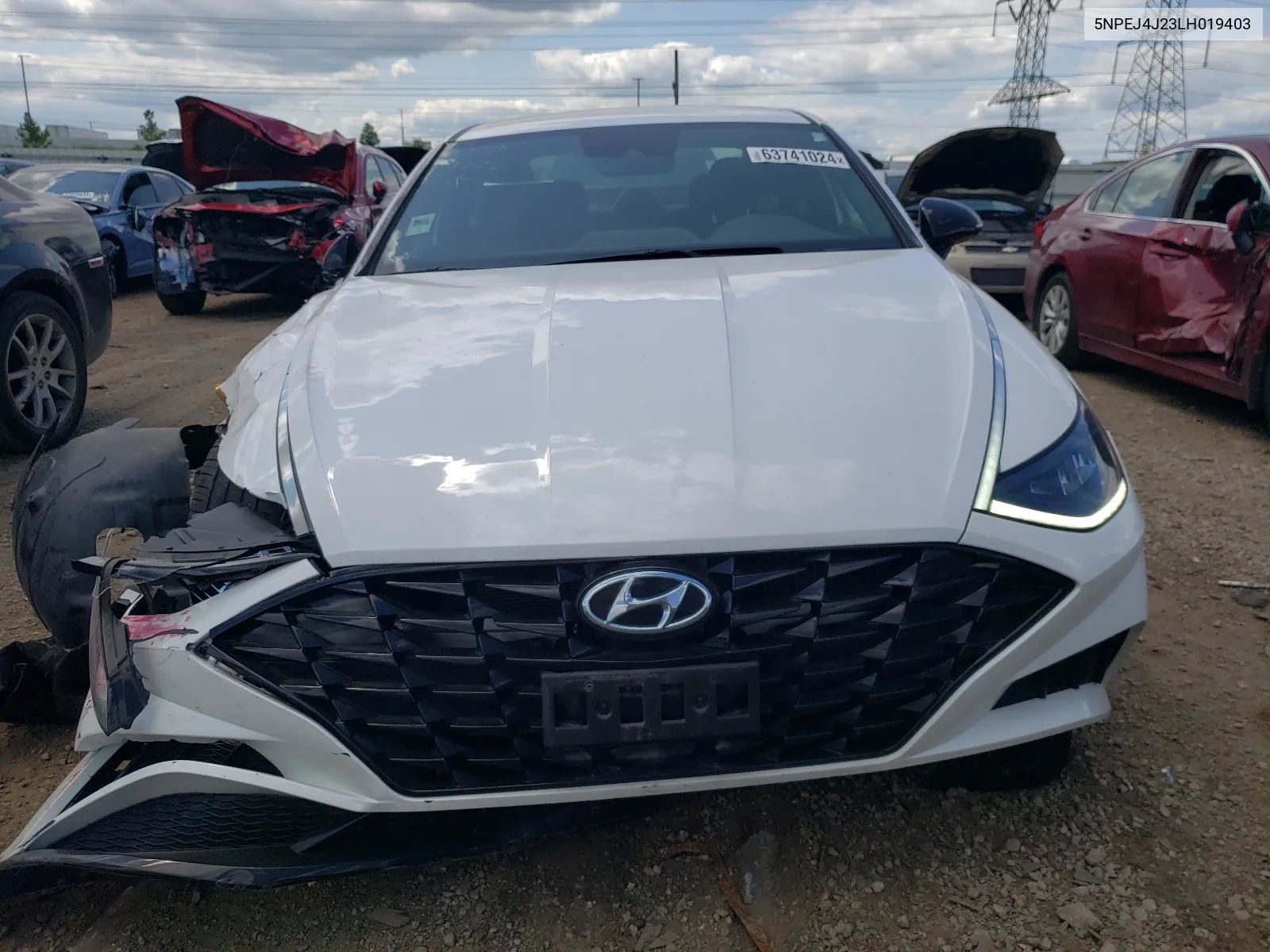 2020 Hyundai Sonata Sel Plus VIN: 5NPEJ4J23LH019403 Lot: 63741024