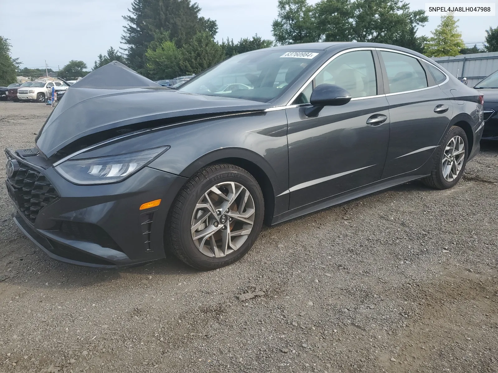 2020 Hyundai Sonata Sel VIN: 5NPEL4JA8LH047988 Lot: 63760984