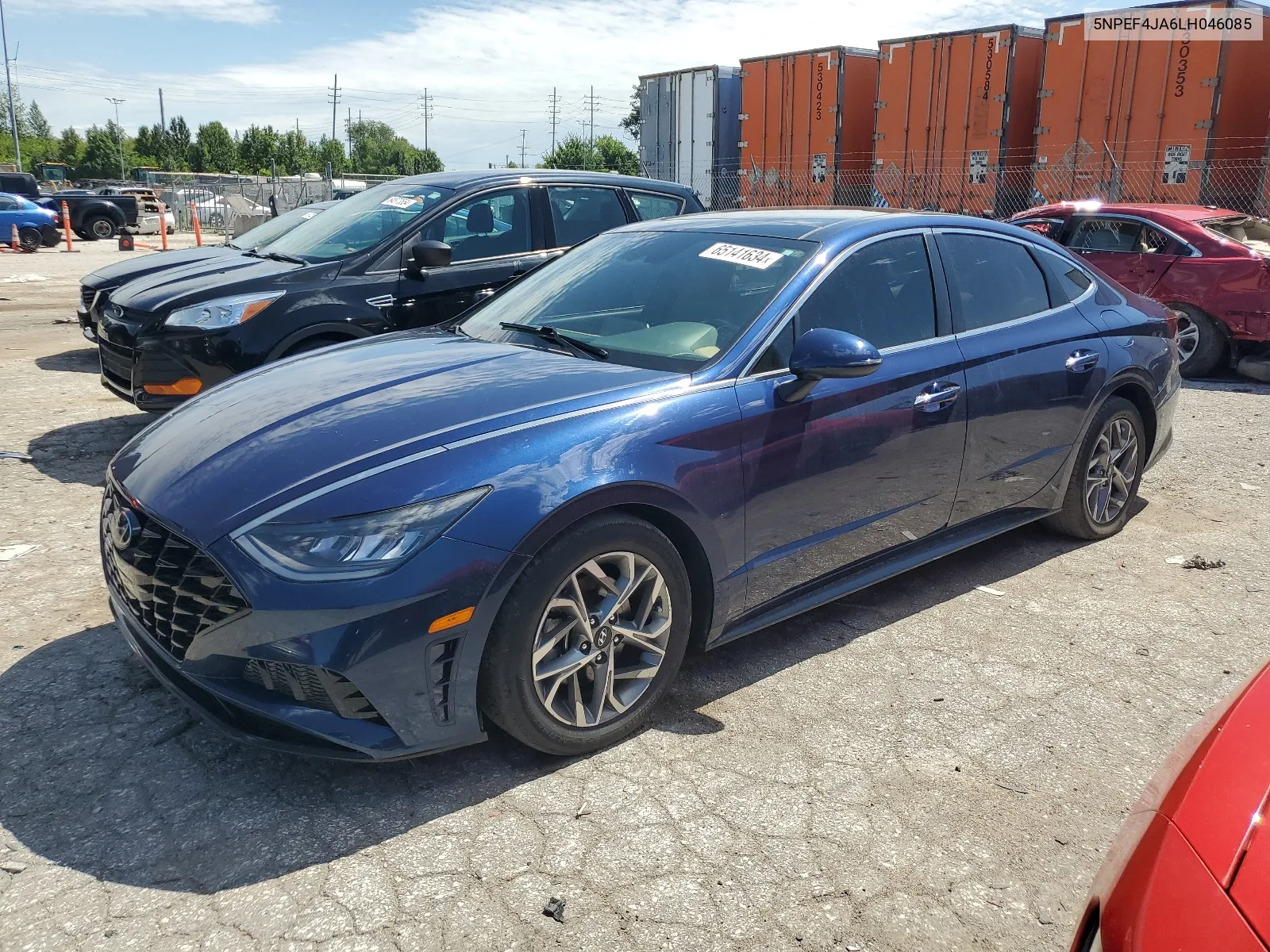 2020 Hyundai Sonata Sel VIN: 5NPEF4JA6LH046085 Lot: 65141634