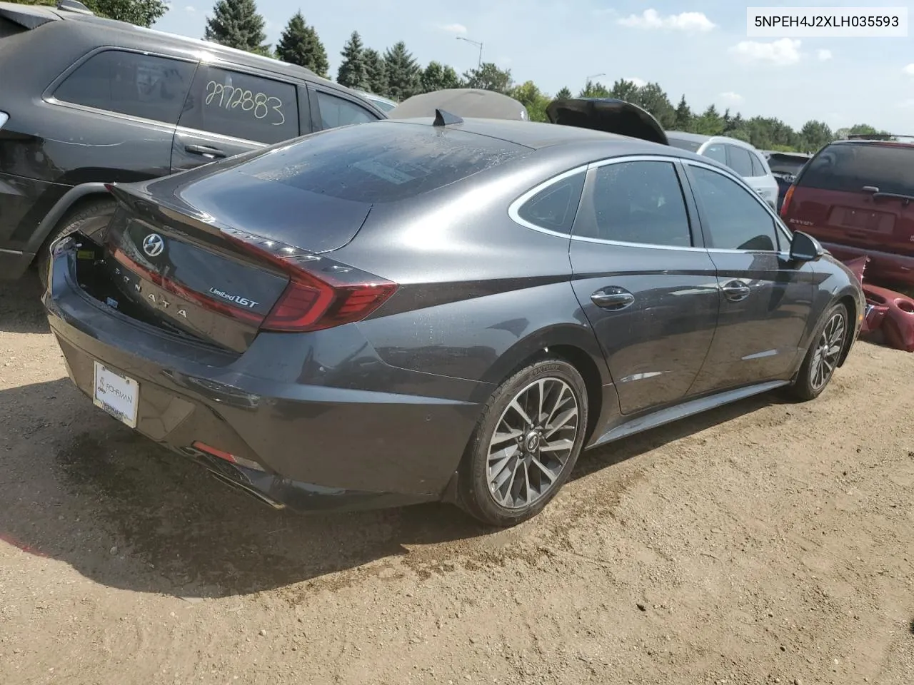 2020 Hyundai Sonata Limited VIN: 5NPEH4J2XLH035593 Lot: 67113184