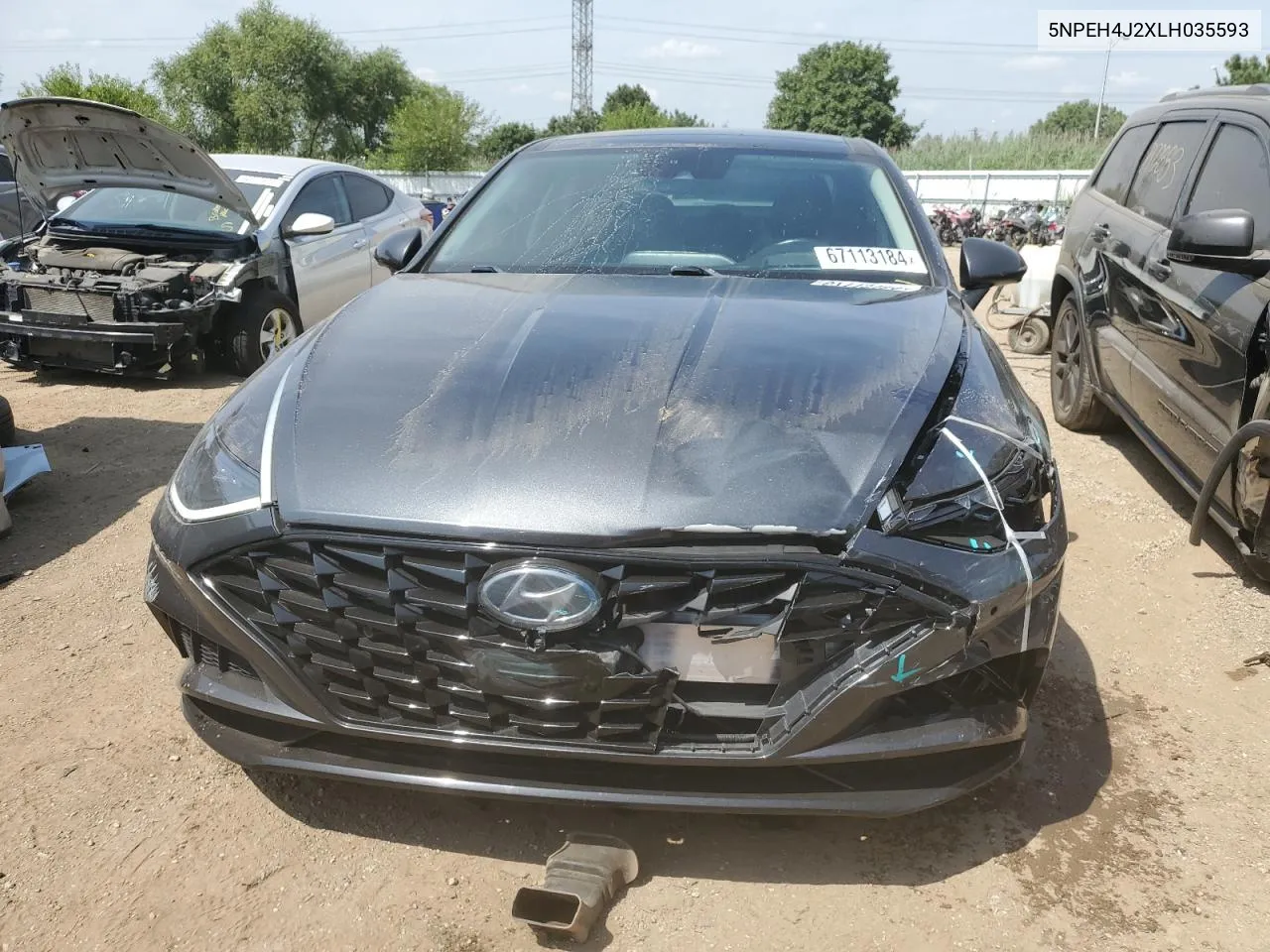 2020 Hyundai Sonata Limited VIN: 5NPEH4J2XLH035593 Lot: 67113184