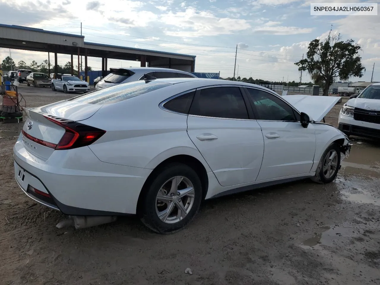 5NPEG4JA2LH060367 2020 Hyundai Sonata Se