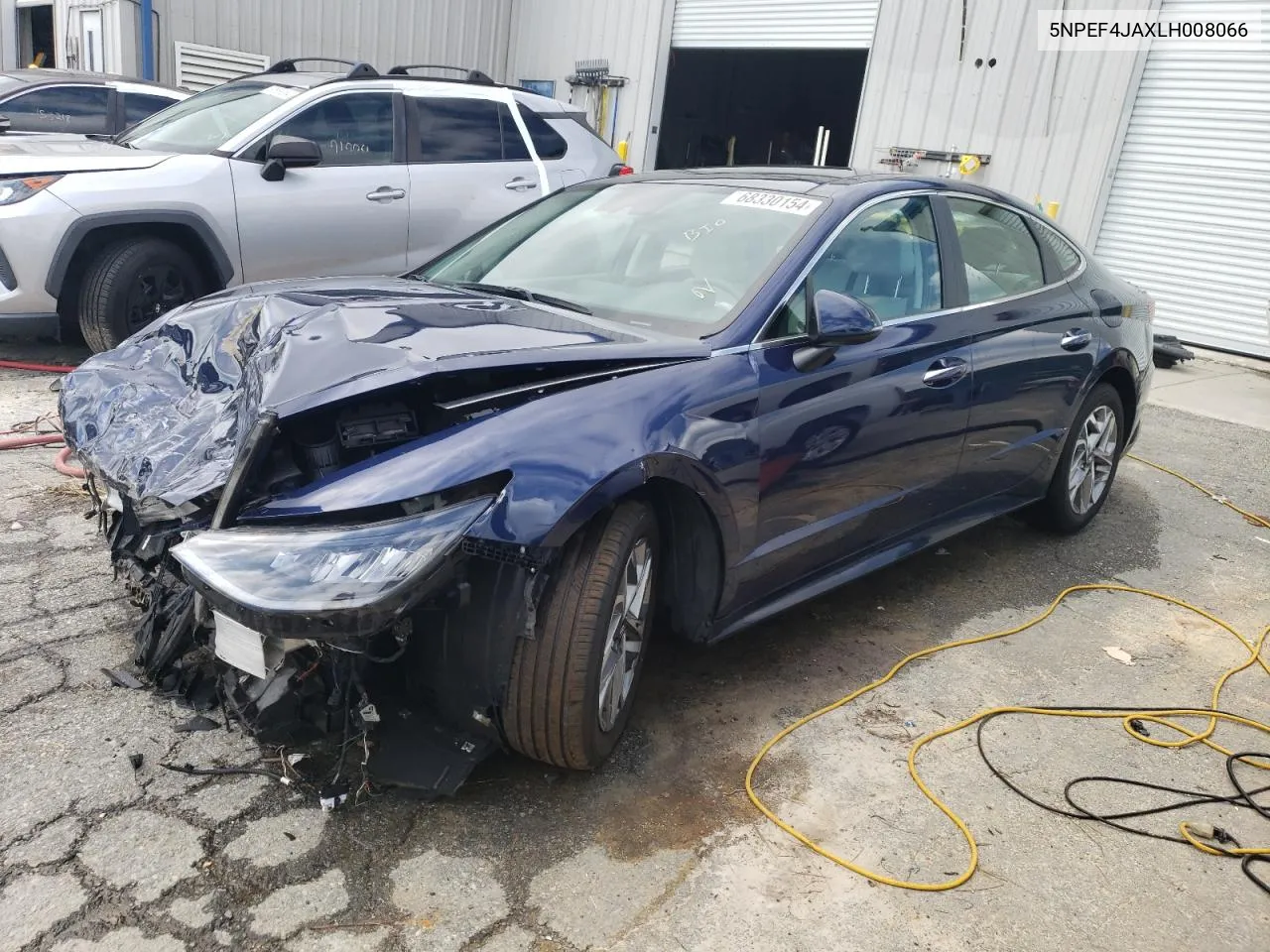 2020 Hyundai Sonata Sel VIN: 5NPEF4JAXLH008066 Lot: 68330154