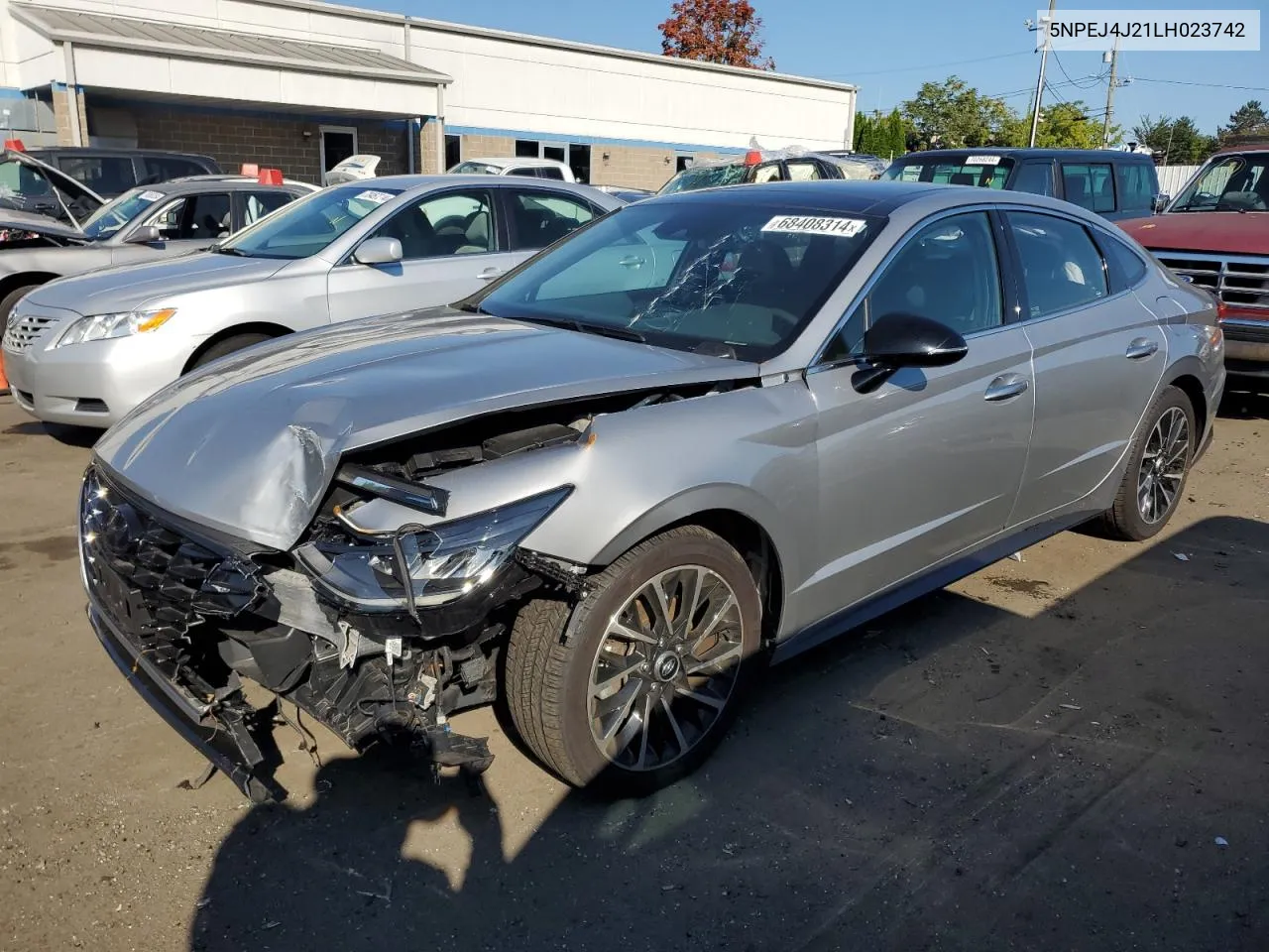 2020 Hyundai Sonata Sel Plus VIN: 5NPEJ4J21LH023742 Lot: 68408314