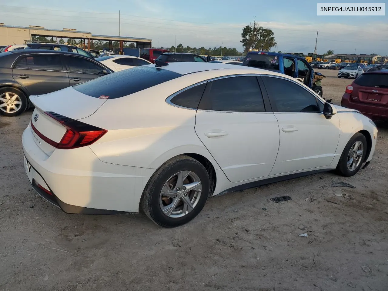 2020 Hyundai Sonata Se VIN: 5NPEG4JA3LH045912 Lot: 68702274