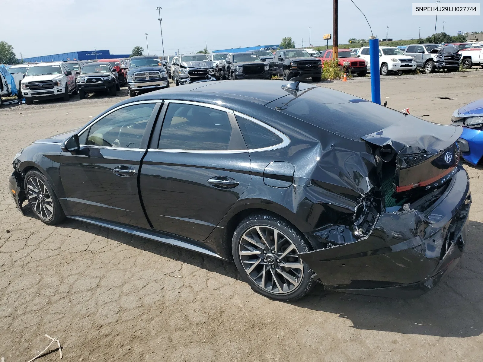 2020 Hyundai Sonata Limited VIN: 5NPEH4J29LH027744 Lot: 68738644