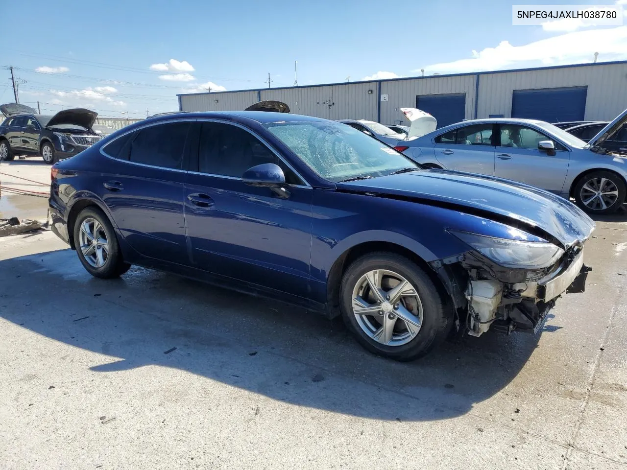 2020 Hyundai Sonata Se VIN: 5NPEG4JAXLH038780 Lot: 68863134