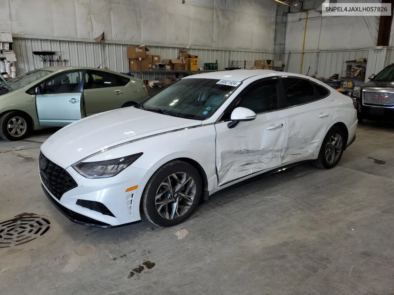 2020 Hyundai Sonata Sel VIN: 5NPEL4JAXLH057826 Lot: 68921934