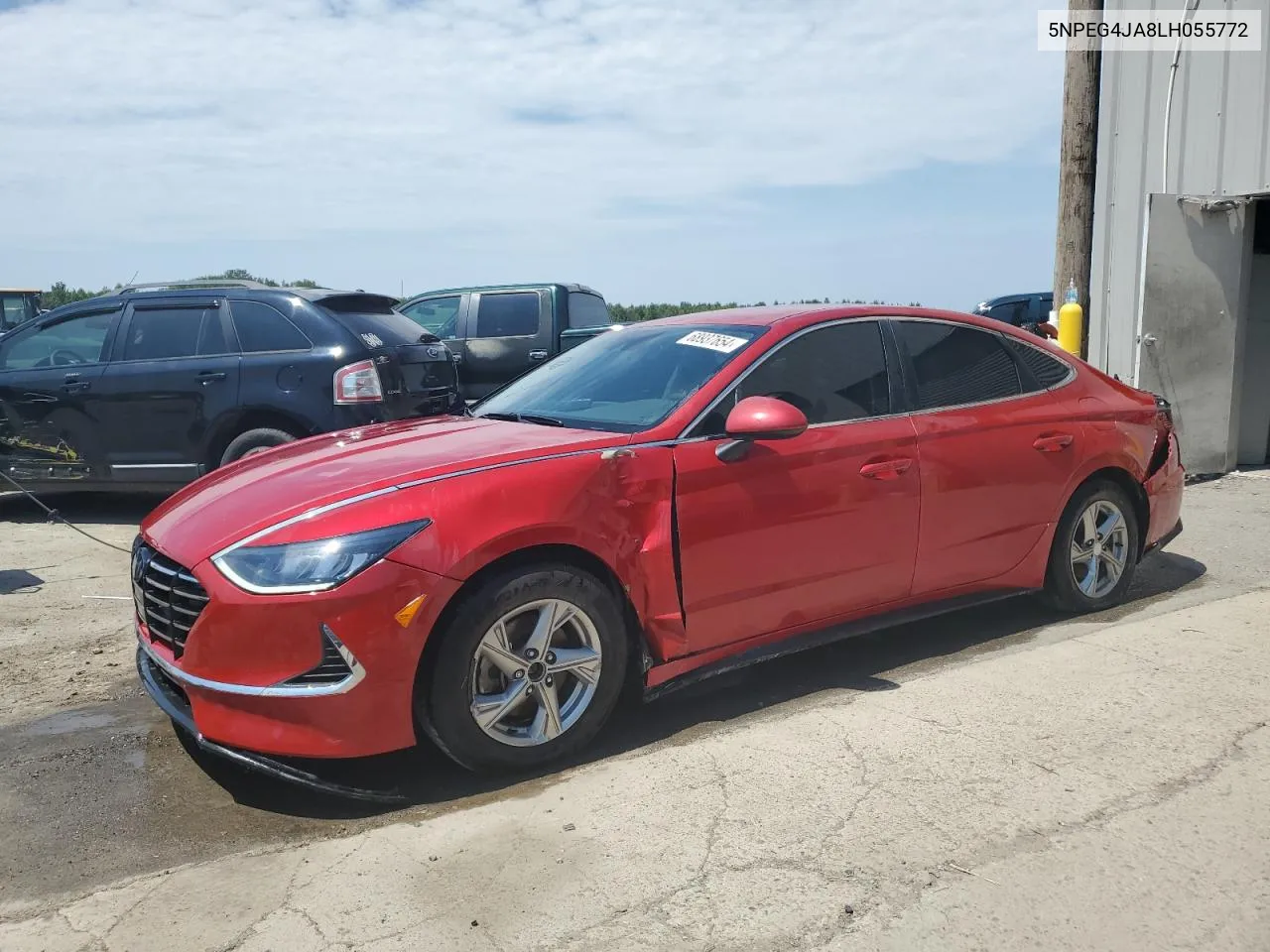 2020 Hyundai Sonata Se VIN: 5NPEG4JA8LH055772 Lot: 68937654