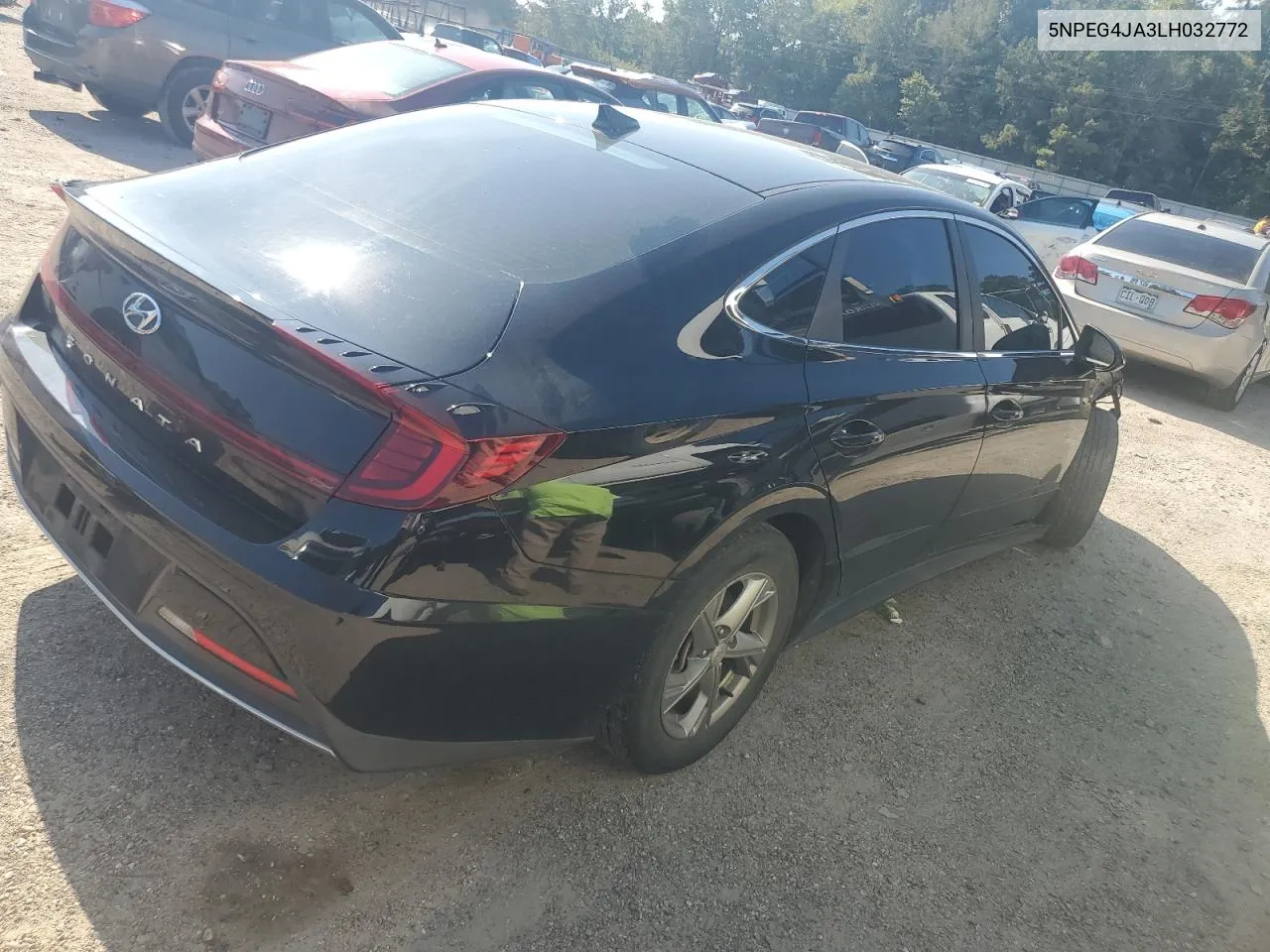 5NPEG4JA3LH032772 2020 Hyundai Sonata Se