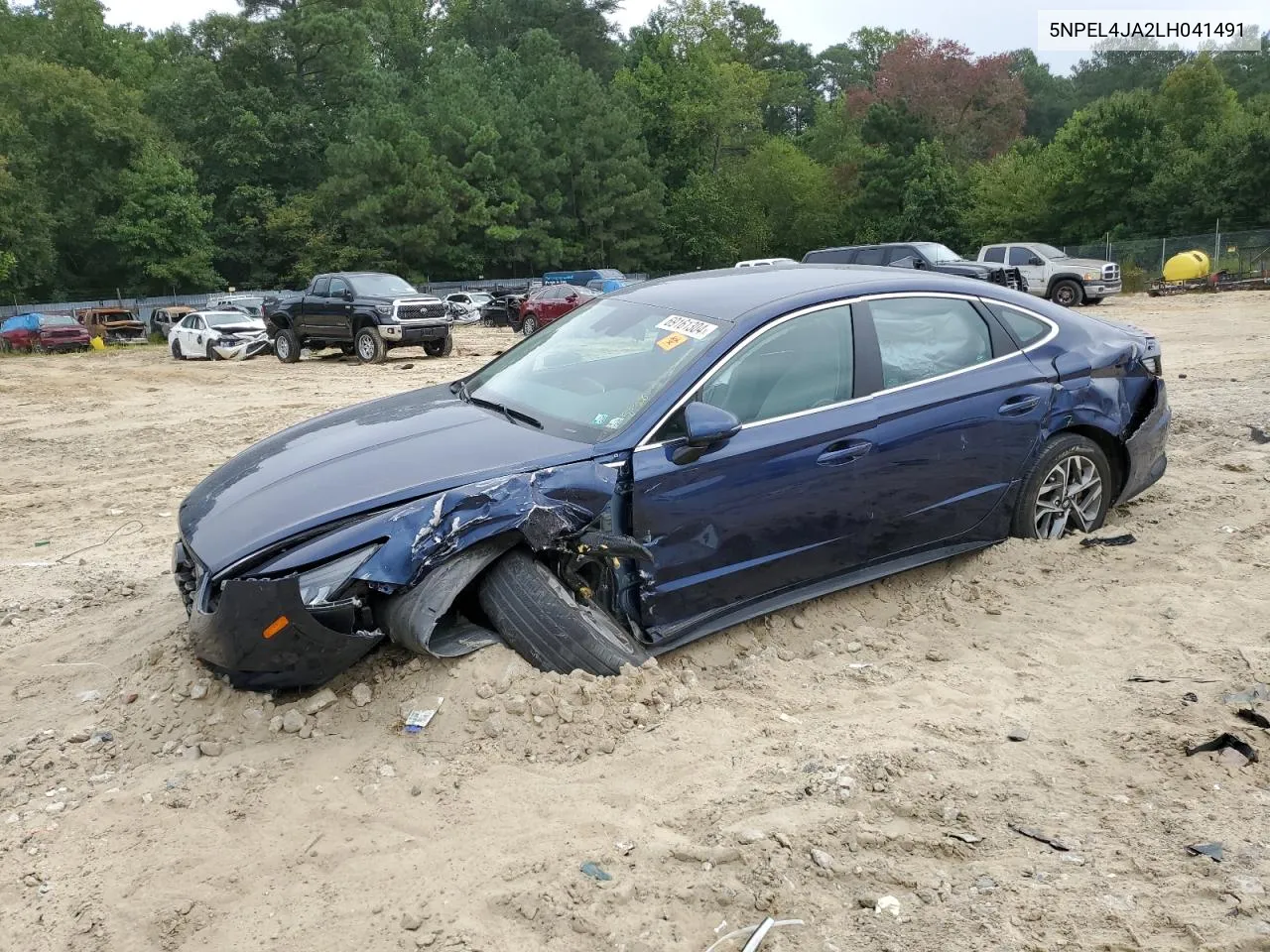 5NPEL4JA2LH041491 2020 Hyundai Sonata Sel