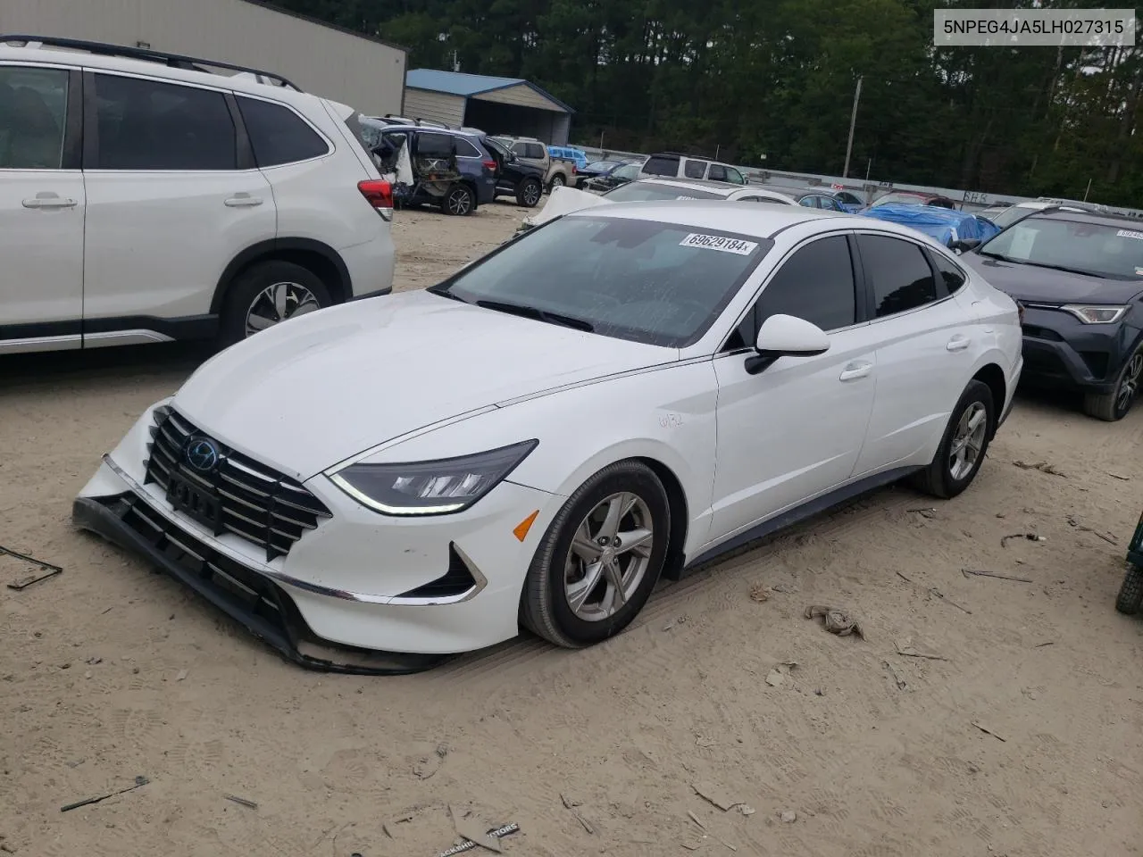 2020 Hyundai Sonata Se VIN: 5NPEG4JA5LH027315 Lot: 69629184