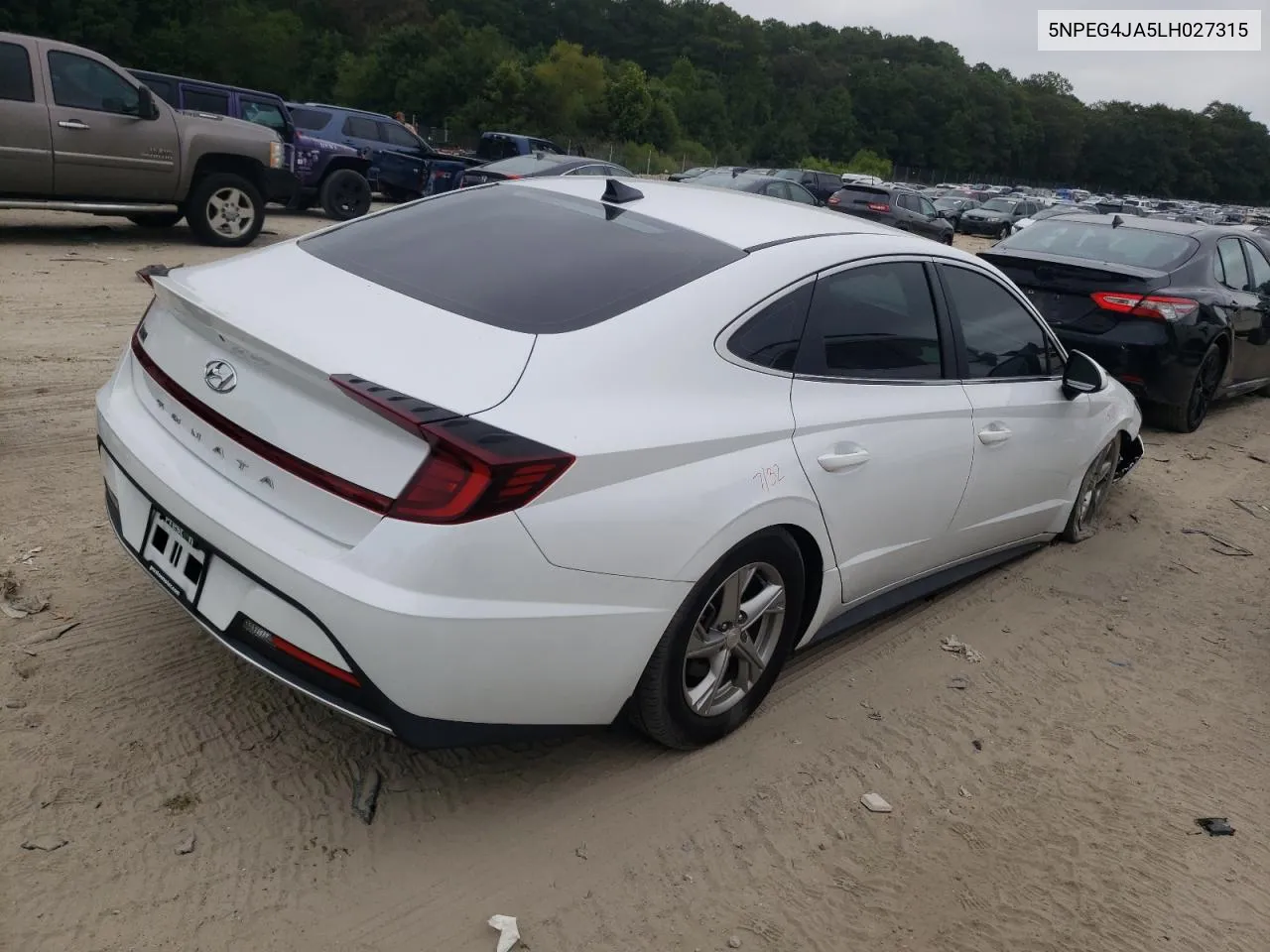 2020 Hyundai Sonata Se VIN: 5NPEG4JA5LH027315 Lot: 69629184