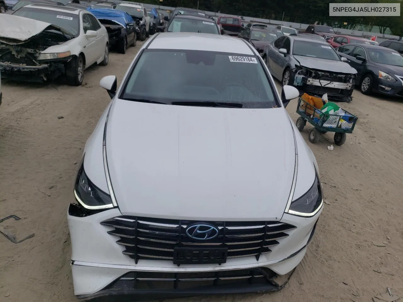 2020 Hyundai Sonata Se VIN: 5NPEG4JA5LH027315 Lot: 69629184