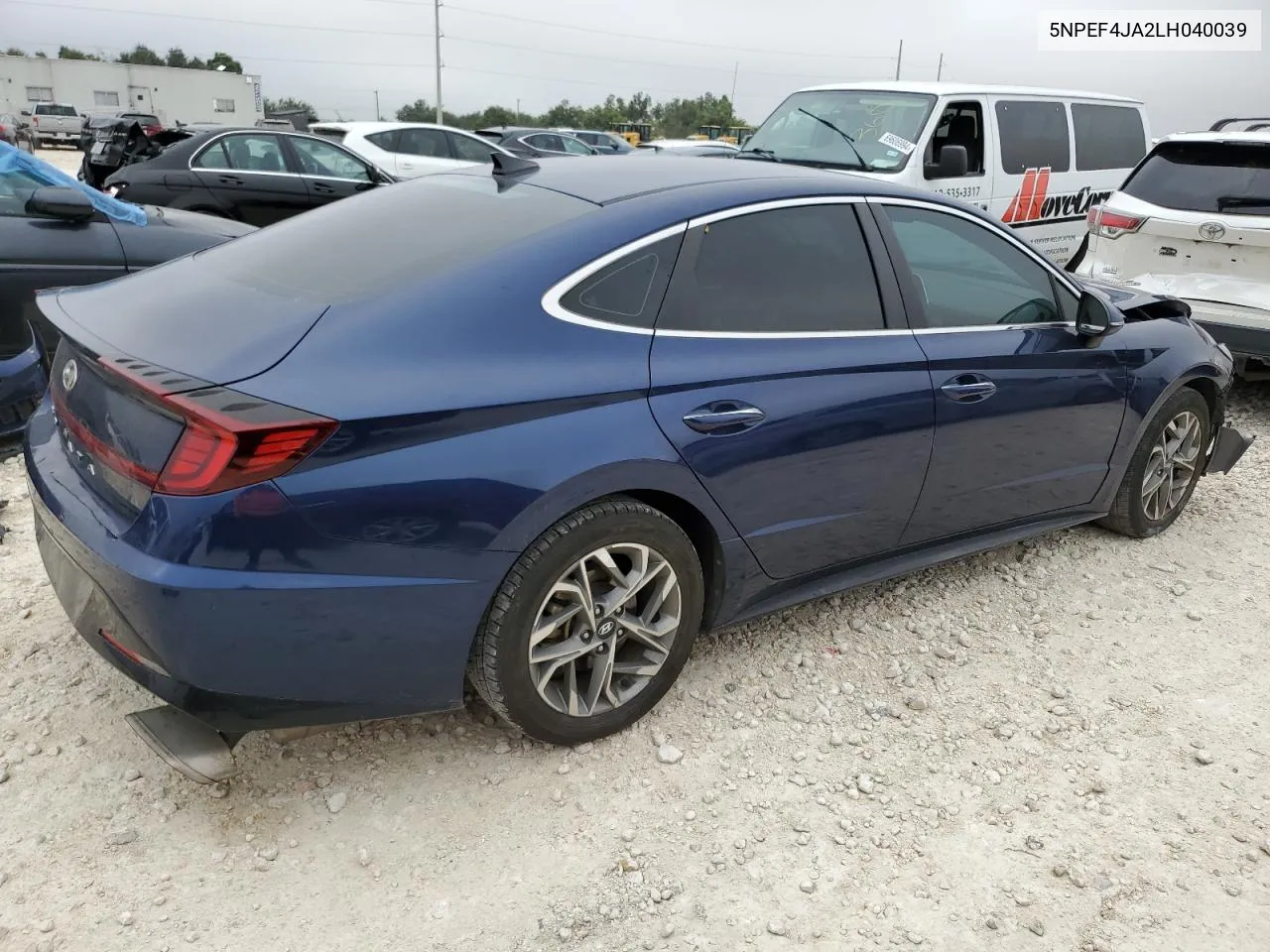 2020 Hyundai Sonata Sel VIN: 5NPEF4JA2LH040039 Lot: 69720034