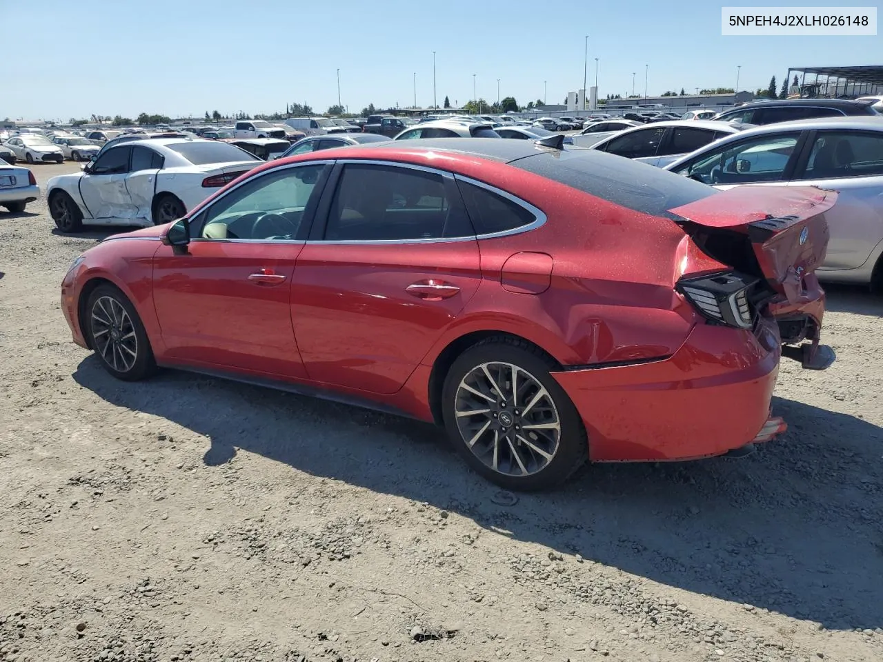 2020 Hyundai Sonata Limited VIN: 5NPEH4J2XLH026148 Lot: 70256644