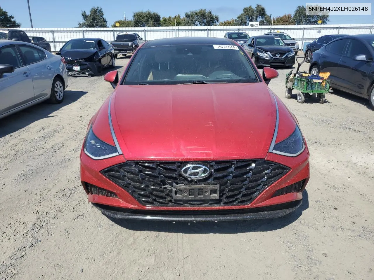 2020 Hyundai Sonata Limited VIN: 5NPEH4J2XLH026148 Lot: 70256644