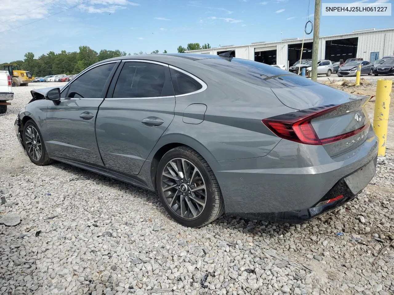 2020 Hyundai Sonata Limited VIN: 5NPEH4J25LH061227 Lot: 70523674