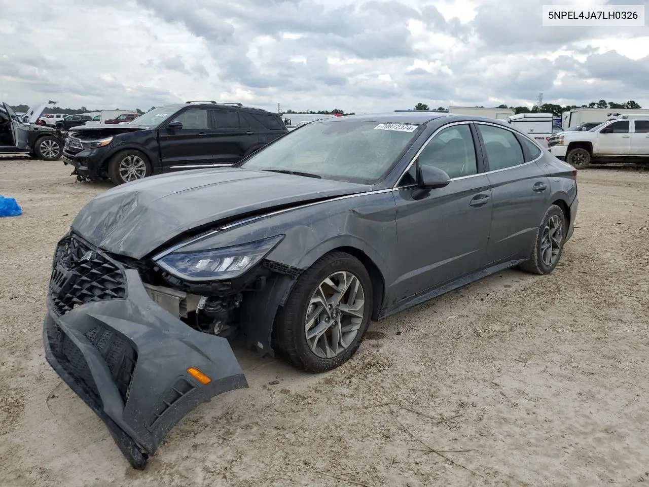 2020 Hyundai Sonata Sel VIN: 5NPEL4JA7LH0326 Lot: 70872374