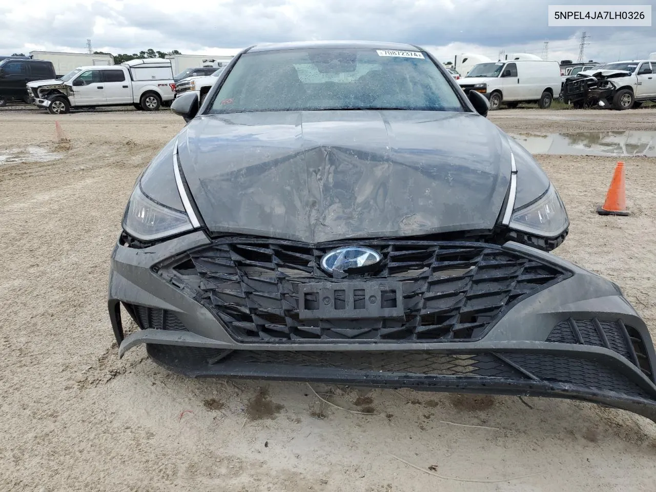 2020 Hyundai Sonata Sel VIN: 5NPEL4JA7LH0326 Lot: 70872374