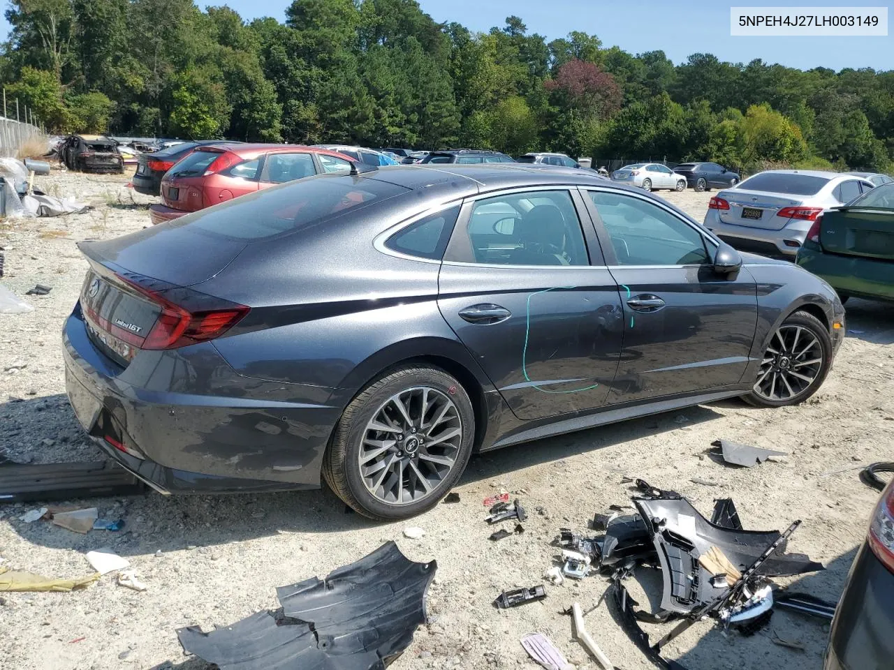 2020 Hyundai Sonata Limited VIN: 5NPEH4J27LH003149 Lot: 70949804