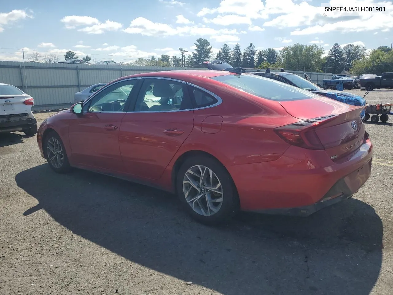 2020 Hyundai Sonata Sel VIN: 5NPEF4JA5LH001901 Lot: 71003094