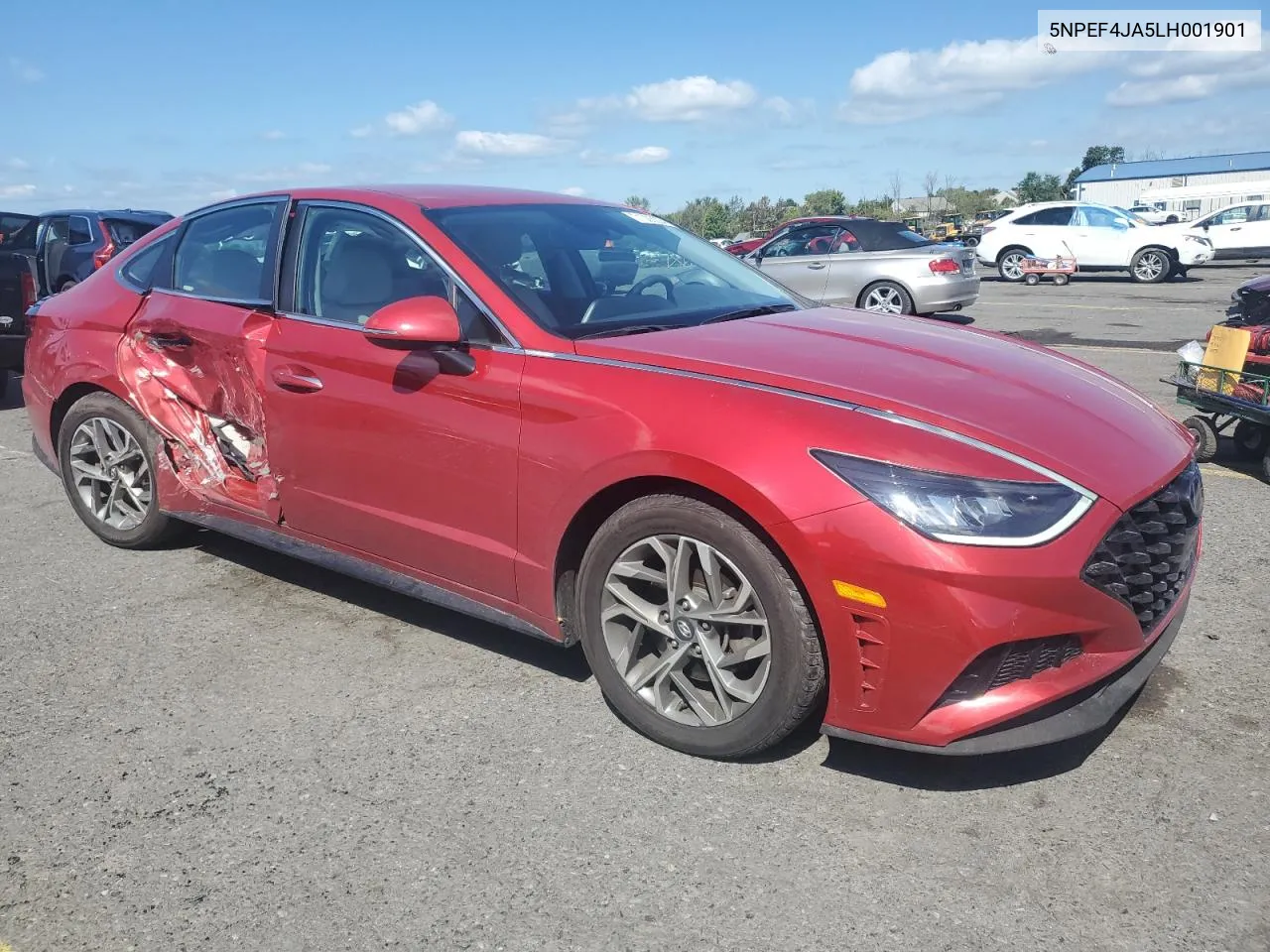 2020 Hyundai Sonata Sel VIN: 5NPEF4JA5LH001901 Lot: 71003094