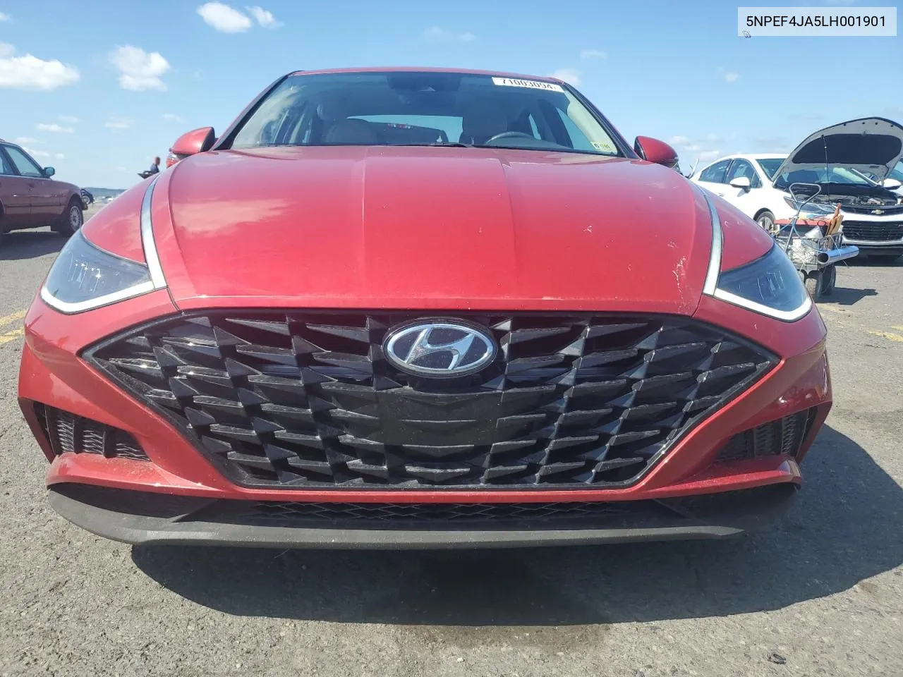 2020 Hyundai Sonata Sel VIN: 5NPEF4JA5LH001901 Lot: 71003094