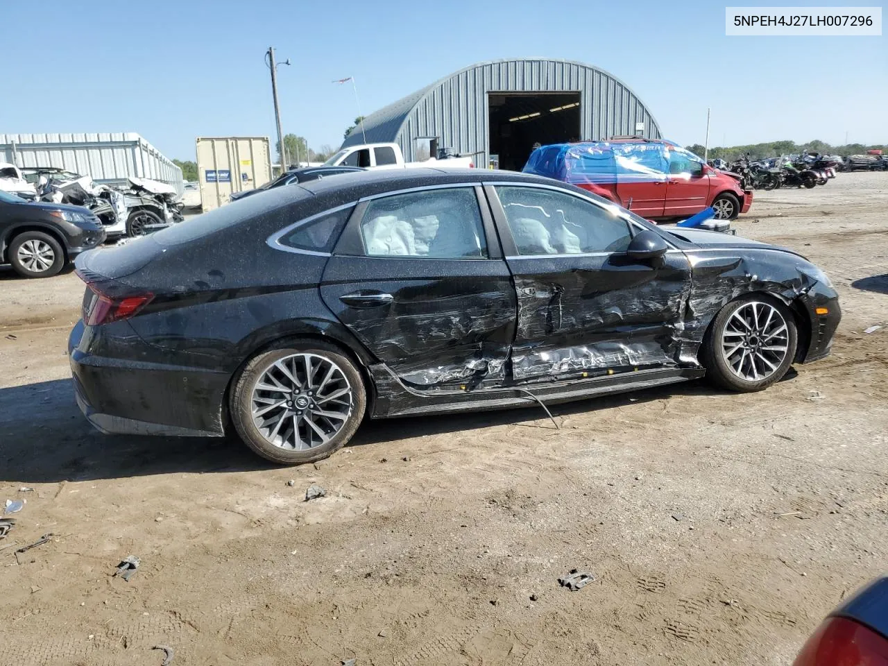 2020 Hyundai Sonata Limited VIN: 5NPEH4J27LH007296 Lot: 71017394