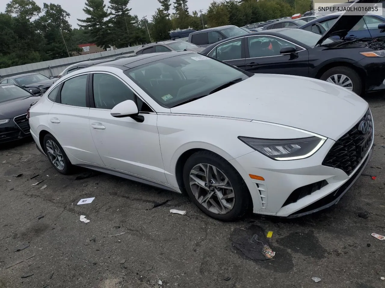 2020 Hyundai Sonata Sel VIN: 5NPEF4JA0LH016855 Lot: 71393754