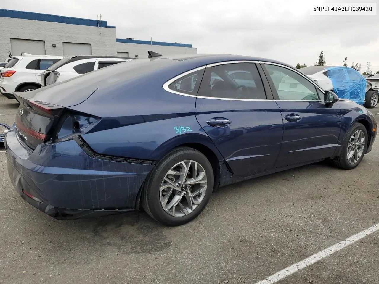 2020 Hyundai Sonata Sel VIN: 5NPEF4JA3LH039420 Lot: 71791804