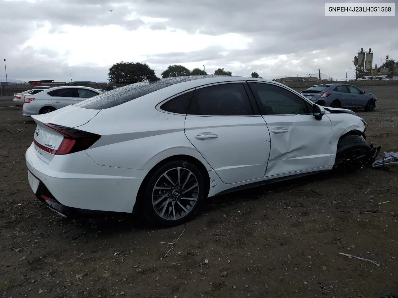 2020 Hyundai Sonata Limited VIN: 5NPEH4J23LH051568 Lot: 72164724