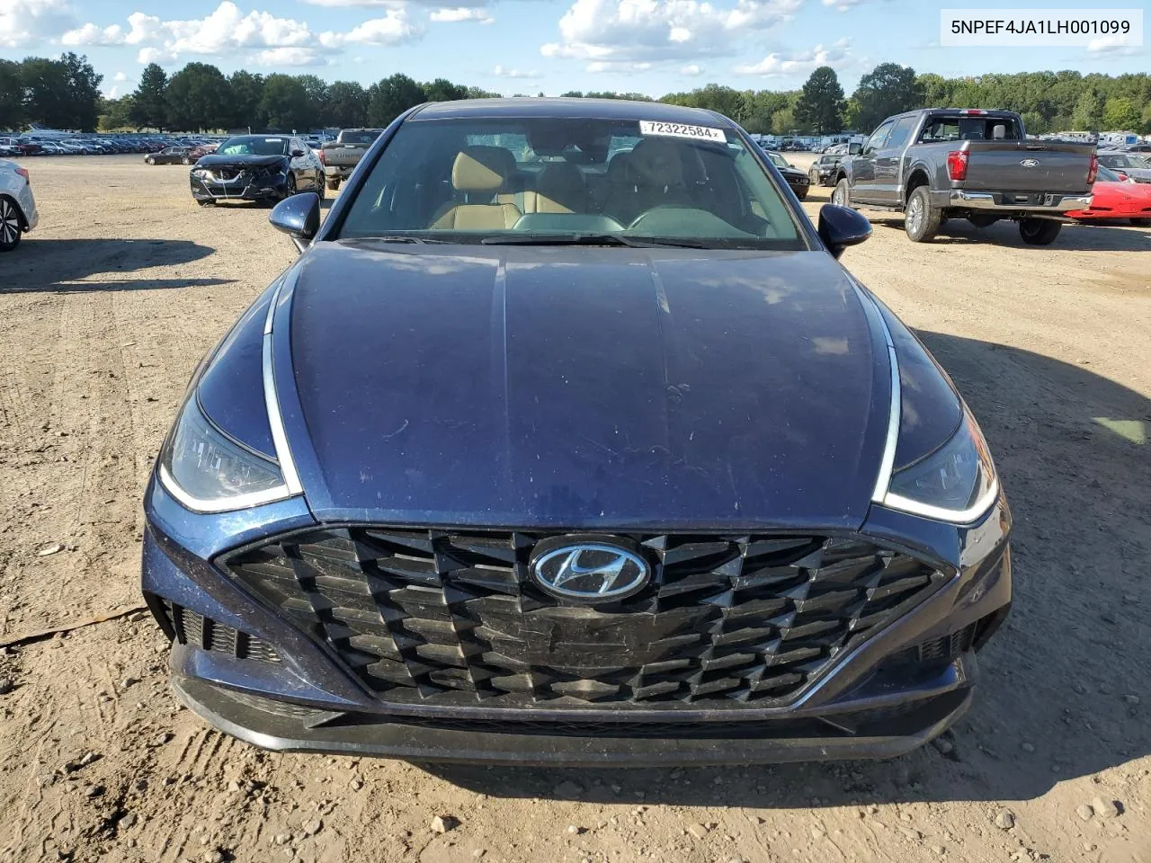 2020 Hyundai Sonata Sel VIN: 5NPEF4JA1LH001099 Lot: 72322584