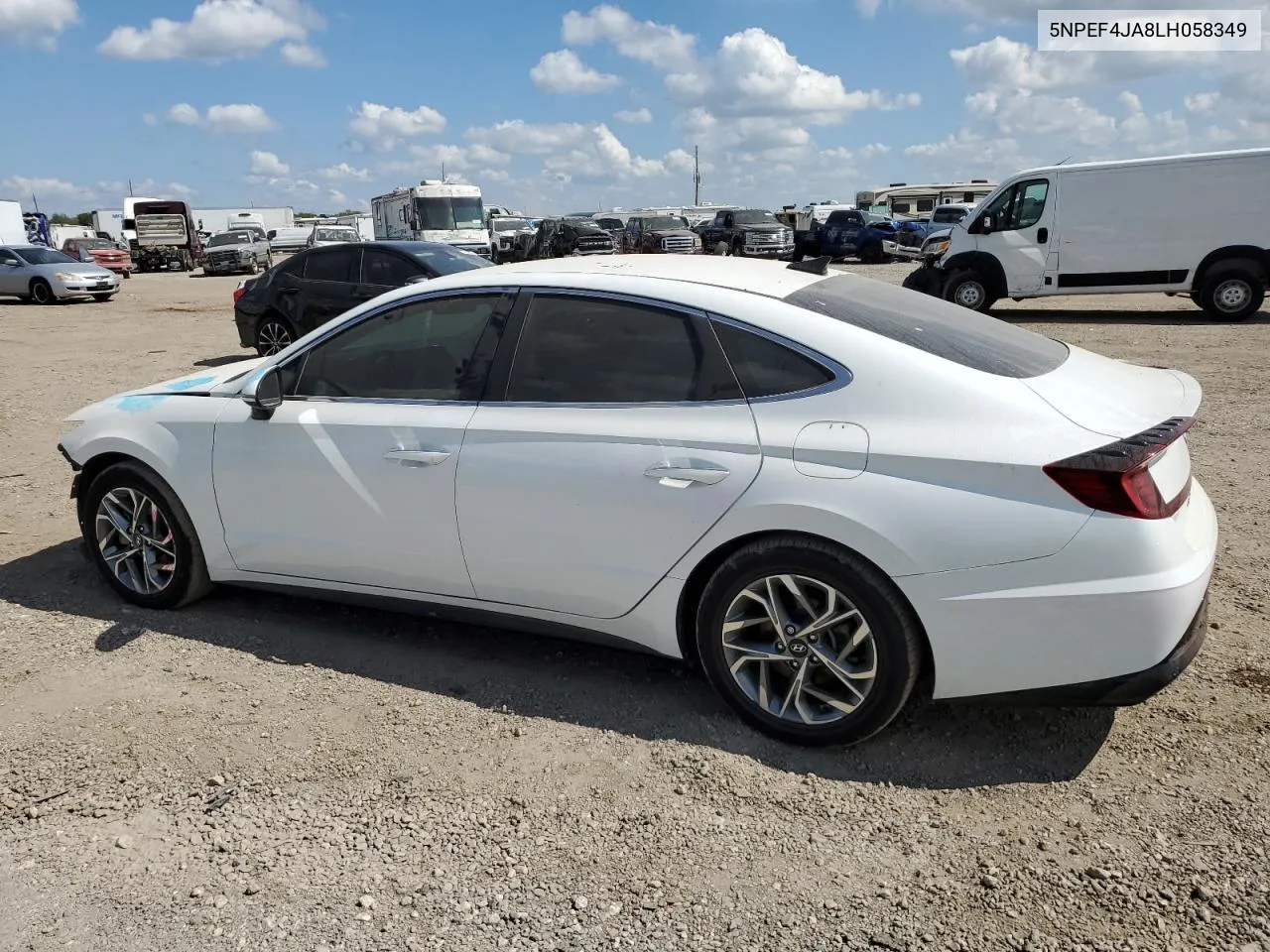 2020 Hyundai Sonata Sel VIN: 5NPEF4JA8LH058349 Lot: 72373884