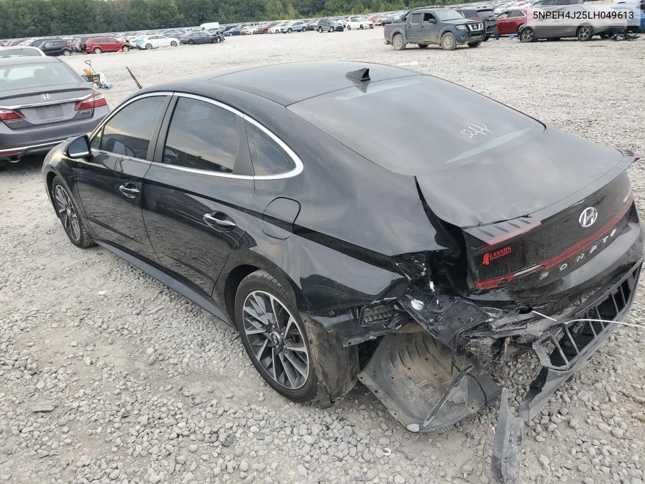 2020 Hyundai Sonata Limited VIN: 5NPEH4J25LH049613 Lot: 72939764