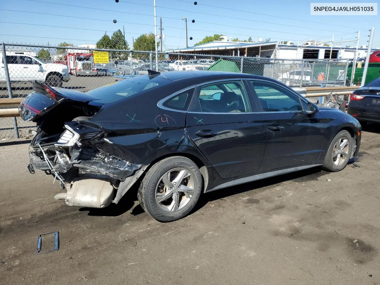 2020 Hyundai Sonata Se VIN: 5NPEG4JA9LH051035 Lot: 73257094