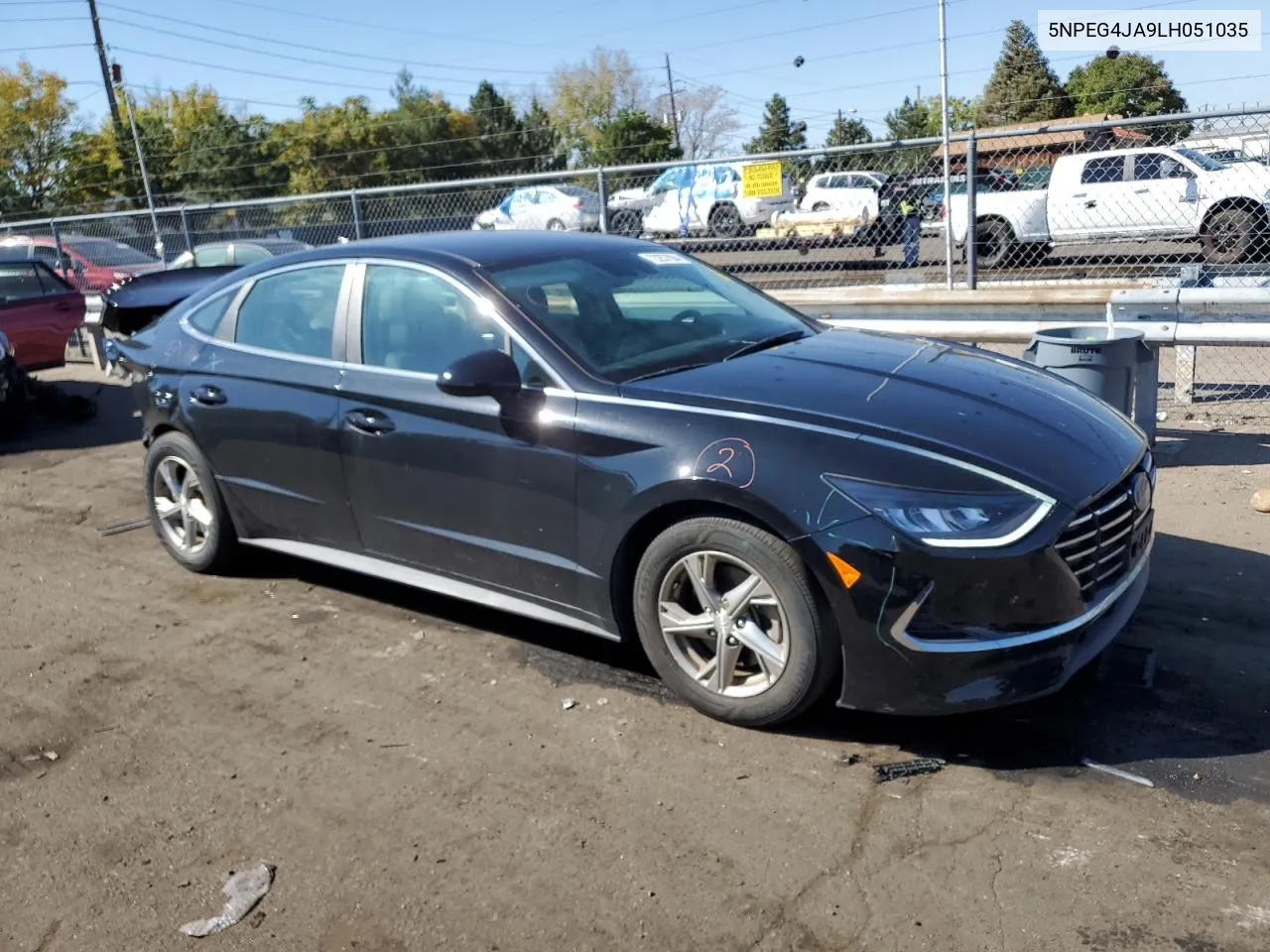 2020 Hyundai Sonata Se VIN: 5NPEG4JA9LH051035 Lot: 73257094