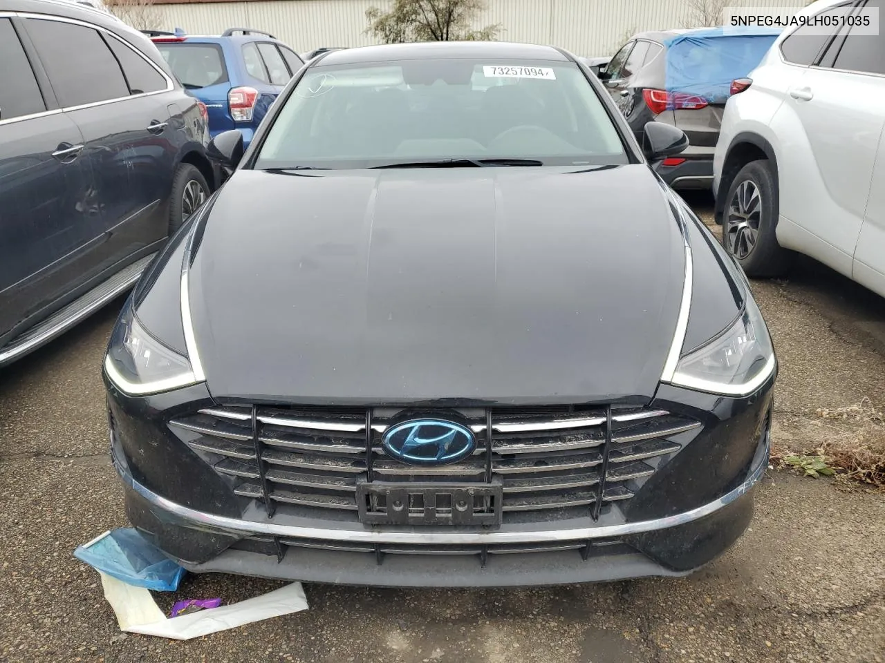 2020 Hyundai Sonata Se VIN: 5NPEG4JA9LH051035 Lot: 73257094