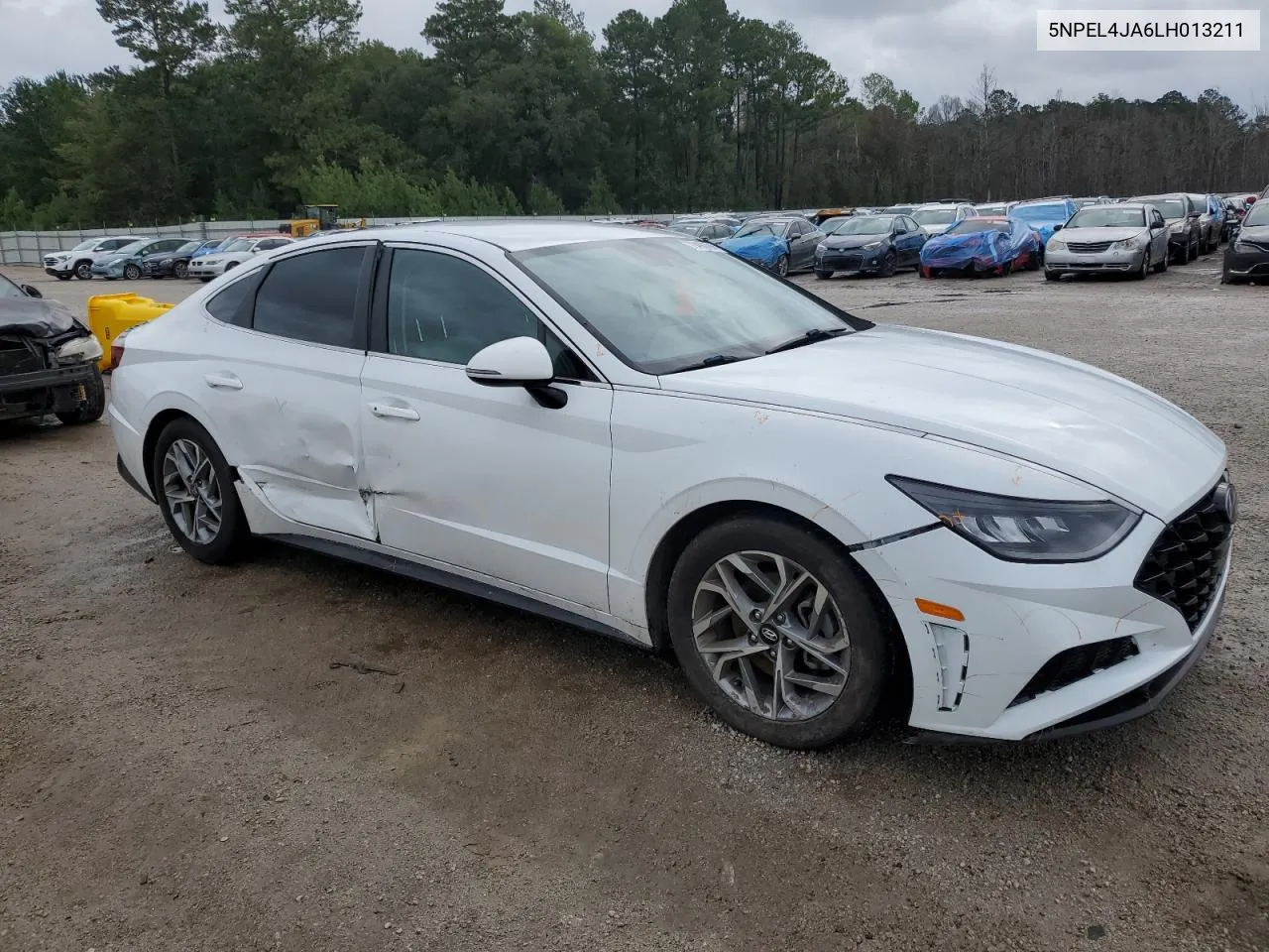 2020 Hyundai Sonata Sel VIN: 5NPEL4JA6LH013211 Lot: 73498784