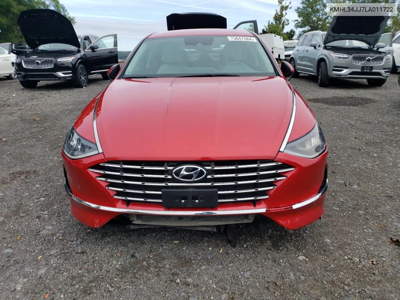 2020 Hyundai Sonata Hybrid VIN: KMHL34JJ7LA011722 Lot: 73647564