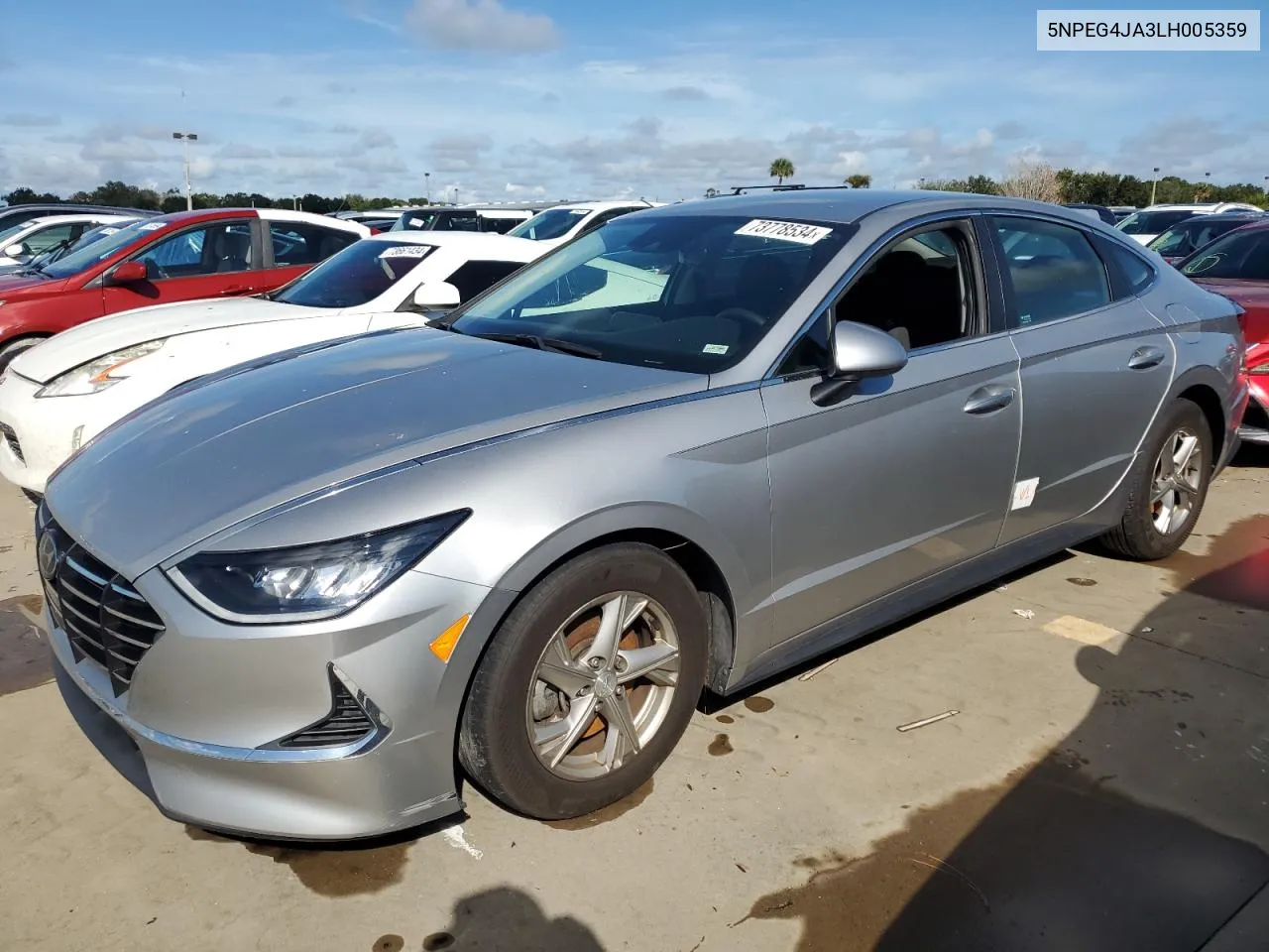 2020 Hyundai Sonata Se VIN: 5NPEG4JA3LH005359 Lot: 73778534