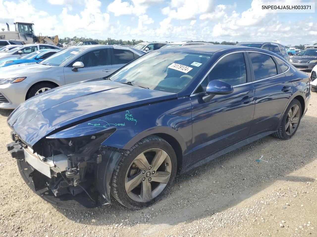 2020 Hyundai Sonata Se VIN: 5NPEG4JA5LH003371 Lot: 74179124