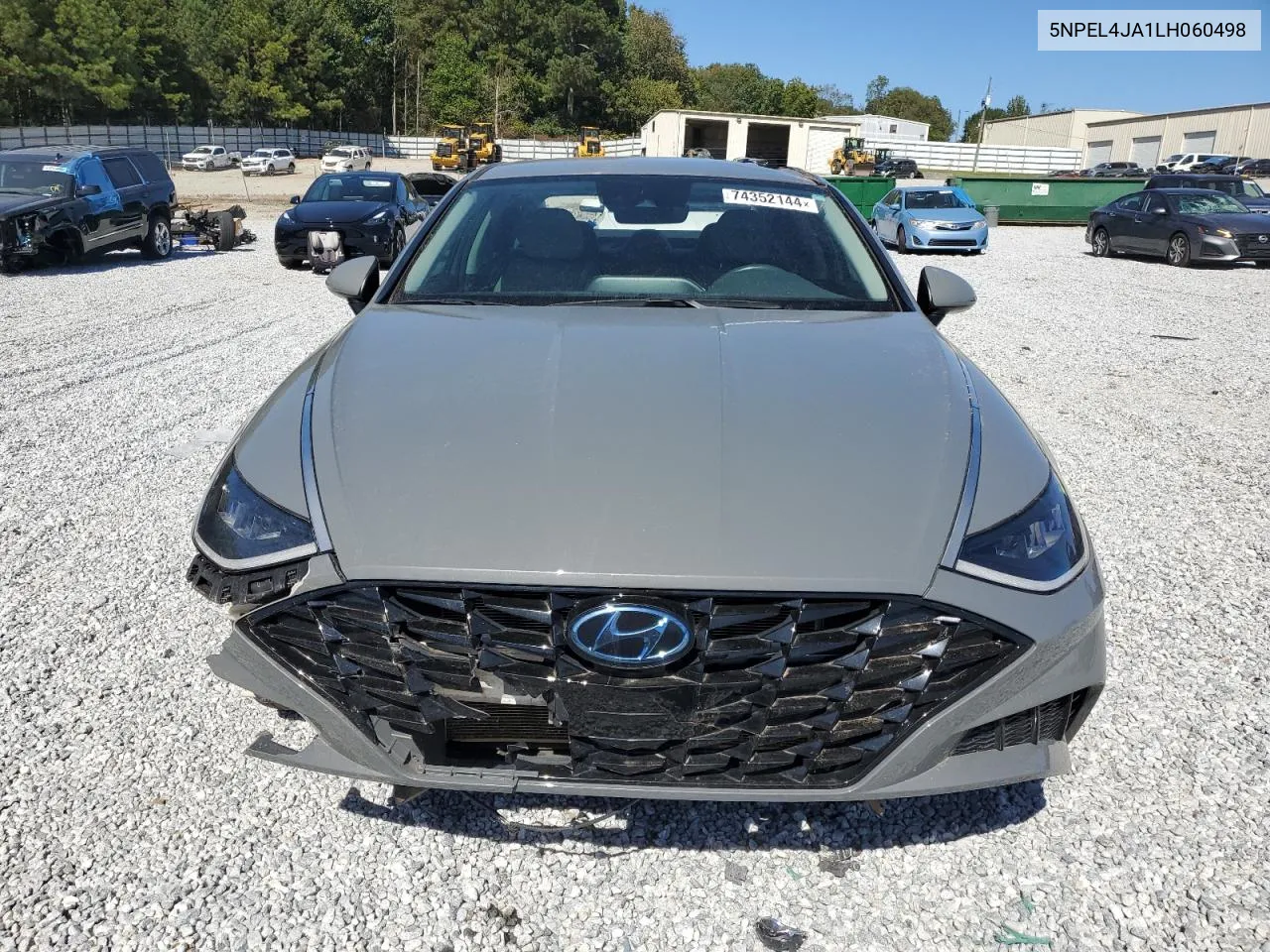 2020 Hyundai Sonata Sel VIN: 5NPEL4JA1LH060498 Lot: 74352144