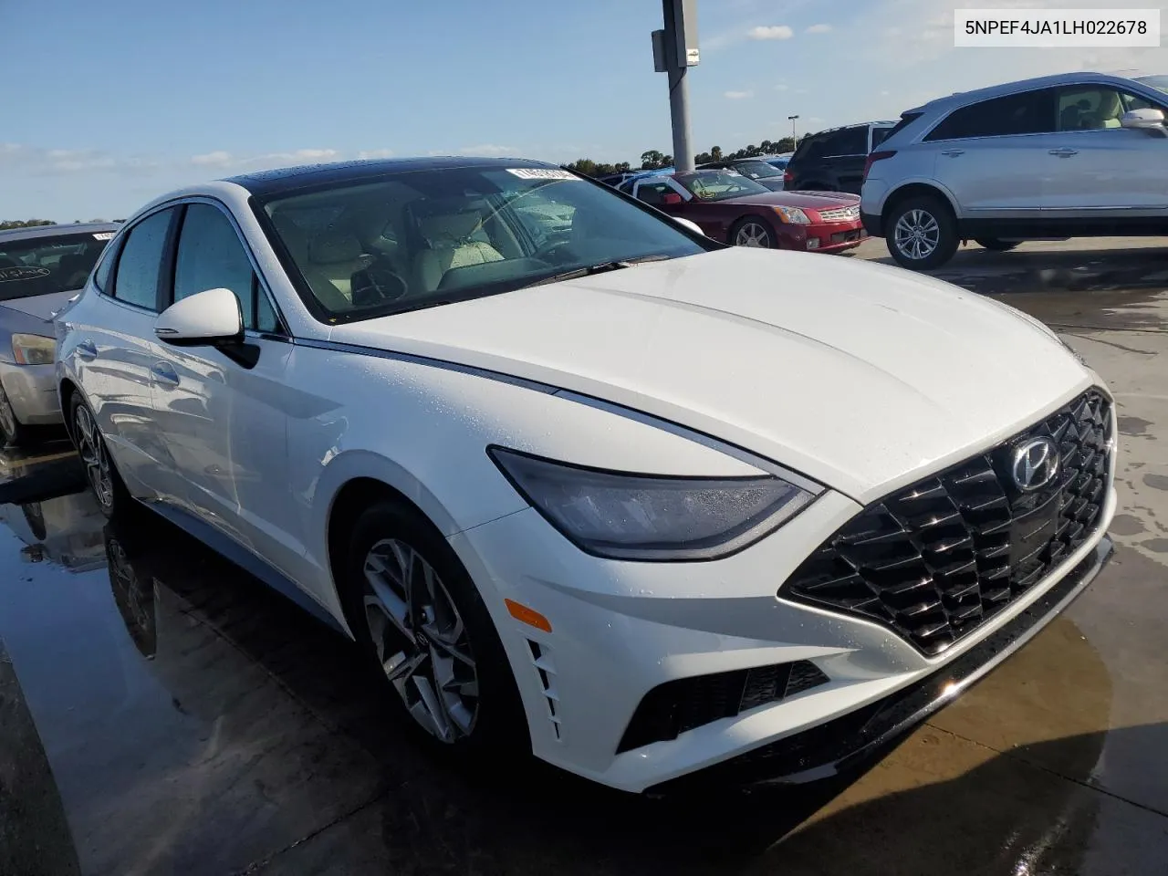 2020 Hyundai Sonata Sel VIN: 5NPEF4JA1LH022678 Lot: 74518704